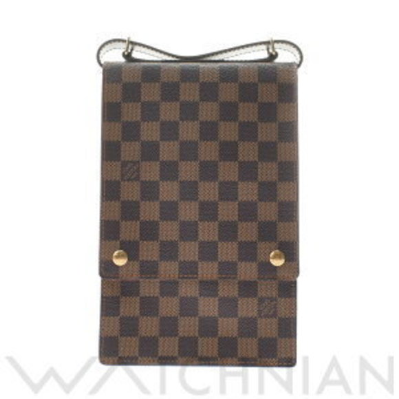 Louis Vuitton Damier Portobello Brown Canvas Shoulder Bag - Picture 1 of 9